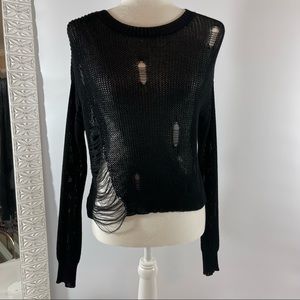 ❌SOLD❌ Women's long sleeve see through sweater size S